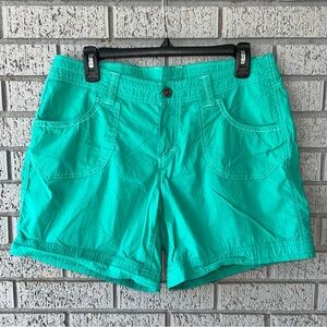Kuhl KONTRA Lightweight Hiking Travel Shorts Emerald Sea Sz 10
